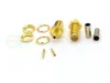 100pcs Gold plated RP SMA Female Crimp Connector for Coaxial RG316 RG174 cable
