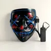 Хэллоуин маски LED Light Up Party Смешные крови Призрак Светящиеся маска фестиваль Косплей партии Halloween СИД маски HHA824