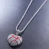 Broken Heart Pendant Halsband för Mens Nya Mode Hip Hop Smycken Iced Out Pendants Halsband