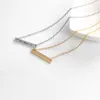 Letter Ketting Liefde Minimalistisch Cupido Rose Gold Color Bar Stick Hanger Kettingen Simpel