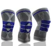 3D Weven Siliconen Kniebeschermers Ondersteunt Brace Volleybal Basketbal Meniscus Patella Protectors Sport Veiligheid Kniebeschermers2525299