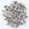 Tête de marguerite en soie multicolore, 100 pièces/lot, 2cm, fausses fleurs, couronne artificielle, bricolage, accessoires de décoration de mariage et de maison