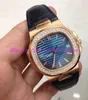 Luxe horloge 3 Stijl Mens Diamond Dial Nautilus 5711 / 1R-001 Rose Gold op Armband 40mm Complete Set Automatische Mode Herenhorloges Wrist