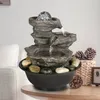 HOT Wholesales Free shipping 2019 sales!!!11.4in 3-Tier Tabletop Zen Fountain with Crystal Ball for Indoor Decoration