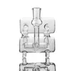 4,3 tum liten askfångare 14 mm tjockt glas 18 mm askfångare Perkolator Vattenpong Rökvattenpipor för vattenpipor
