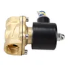 Freeshipping 2W-200-20 3/4 Inch Brass Electric Solenoid Valve Water Air Fuels N/C DC 12V