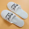 Mode Bruid Slippers Bruid Tribe Bruidsmeisje Maid of Honor Trouwschoenen Bruids Party Spa Day Kip Nacht Bruiloft Gunsten