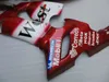 Dostosuj chińskie wróżki Zestaw do Kawasaki Ninja ZX6R 2005 2006 ZX 6R 05 06 Red West Fairing Coradwork