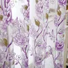 Home Office Curtain Kurtyna Kwiat Divider Tulle Voile Drape Panel Sheer Scarf Valanse Curtains Home Decor