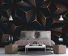 decoratief behang Modern minimalistisch gouden lijnen abstract geometrisch behang TV achtergrondmuur