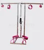 Bondage Stainless Steel Restraint Frame Force Kneel spreader bar con Collar Cuffs Slave A875