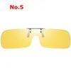 Unisex Polarized Clip On Sunglasses Near-Sighted Driving Night Vision Lens Anti-UVA Anti-UVB Cycling Fishing Sunglass