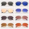 Blaze Designer Sunglasses Square Metal Real Quality Brand Lunettes de soleil UV Protection Gafas pour femmes Homme avec étui en cuir 58 mm8630722