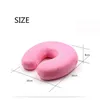 Ushaped Pillow Travel Portable Car Neck Rel Multifunktion Memory Foam Pillows Slow Rebound 14 Colors HHA8713789792