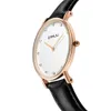 CRRJU женские роскошные кварцевые часы со стразами женские ультратонкие модные классические модельные наручные часы с кожаным ремешком Relogio Feminino259W