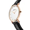 Crrju Women Luxury Rhinestone Quartz Watches Lady Ultra-Thin Fashion Classical Dress Leath Strap Wristwatch Relogio Feminino200s