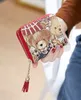 Spedizione gratuita Alta qualità Inghilterra donna Cartoon Bear portafoglio adorabile Coin pures portafoglio con cerniera di lusso di fascia alta Portafoglio regalo borsa 001