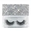 5D False Eyelashes 15 Styles With Diamond Retail Box Crisscross tjocka naturliga långa fransar