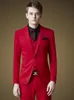 Damat Smokin Mavi / Siyah / Gri / Kırmızı / Pembe / Yeşil / Açık Mavi Sağdıç Düğün Suit Erkekler İş Balo Ceket Blazer (Ceket + Pantolon + Kravat + Yelek) 2280