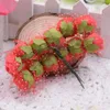 Vente en gros - 12pcs mini bouquet de main en mousse de roses couronne de fleurs artificielles décoration de mariage bricolage artisanat fournitures vraies roses tactiles