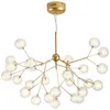 Moderne LED Pendentif En Verre Lumière Nordique Salle À Manger Cuisine Lumière Romantique Luciole Lampes Suspendues Avize Lustre Éclairage 100-240V