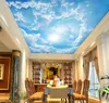 Vorhang Cutan Jede Größe 3D StereoOriginal blauer Himmel, weiße Wolke, Vorhang Wandbilder Tapete Wohnzimmer Tapeten Home Decor Moderne Wand Pa