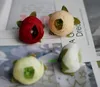 20 sztuk / partia Camellia Sztuczne Kwiat Głowy Sztuczne Herbata Róża Kwiat Dla Domu Dekoracje Ślubne DIY Scrapbooking Fake Flowers