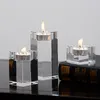 7 rozmiar Crystal Candle Holders Małe świeca turkury Valentine039s Dzień Świec Light Dinner Table Centerpiec do domu domowego D1166868