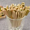 10.5cm Naturlig bambu plockar Skewers för BBQ Aptitretare Snack Party Cocktail Grill Kebab Barbeque Sticks