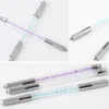 Crystal Pearl Double Heads Microblading Pen Permanent Makeup Eyebrow Tattoo Machine
