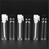 1ml 2ML 3ML transparent glass tube empty bottle for sample packaging of essential oil perfume trial