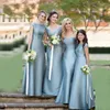 Custom Made Long Bridesmaid Dresses 2019 Scoop Neck Cap Sleeve Ribbon Sash Wedding Guest Dress Floor Length Satin Formal Gowns