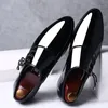 patent leather shoes classic men shoes brown shoes men big size evening dress zapatos oxford hombre chaussure mariage homme sapatos sociais