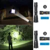 LED Flashlight Violet + white light Ultraviolet flashlight 5 lighting modes Support zoom Used to illuminate and detect pet urine