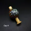 Nuevo estilo Smoke US Color Peluca Wag Glass Bubble Carb Cap 28mmOD Tapas universales únicas para cuarzo Banger Glass Bongs