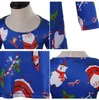 Mode Kids Design Jurk Lange Mouw Santa Claus Jurken Gift Christmas Xmas Flared Jurk voor meisjes Swing Casual Mini Dress