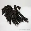 Virgine Human hair Brazilian Peruvian Malaysian Hair weaving extensions Fummi Curly 3 Bundles