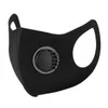 Wiederverwendbare PM2.5-Schutzmasken für Gesicht und Mund aus Schwamm, Schwarz mit Filtern, preiswerte Designer-Mascherine mit breiten Trägern, waschbare Atemschutzmasken FY0002