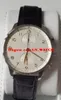 New Fashion Men039s Watch White Dial Black Strap Men039s Automatic Mechanical Leather montre de haute qualité Watch8988114