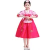 Kızlar için geleneksel Kore kostümleri Hanbok dans elbise sahne performansı Asya parti festivali moda giyim 100-160 cm