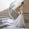 Mermaid Wedding Dress Sleeves Vestidos de novia Vintage Lace Sweetheart Neck Backless Bridal Gowns