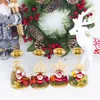 Castiçal De Ferro forjado de Natal Ornamento Vela Desktop Decoração Candelabros Lâmpada Retro Enfeites de Papai Noel Elk Velas Titular