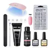 30g conjunto de esmalte de unha arte construção rápida extensão de unha gel uv verniz transparente rosa gel laca kit150l4850204