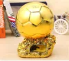 Neuartige Heimdekoration Fußball DHAMPION Trophäe Goldener Ball Fußballfan Souvenirs Harz Handwerk Andenken Trophäen Geschenke228Y