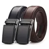 Ceinture pour hommes West Leathers Slide Courteille à cliquet pour hommes avec des ceintures de créateurs pour hommes en cuir authentique Perfect