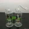 Nieuwe dubbele vogel scherm filtratie glas hotpot groothandel bongs oliebrander buizen waterleidingen glazen pijp olie rigs roken fre