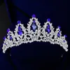 Girls kronen met strass Wedding sieraden bruids headpieces verjaardagsfeestje uitvoering optocht kristal tiaras bruiloft accessoires bw-da015