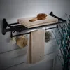 Bathroom Towel Rack Aluminum Black White 50-60 cm Towel Holder Folding Wall Mounted Bathroom Rail Holder Hanger Bar1777