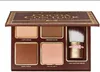 Märke Makeup Hot Cocoa Contour Kit 4 Färger Bronzers Highlighters Powder Palette Naken Färg Shimmer Stick Kosmetika Choklad Ögonskugga Wit