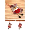 Christmas Stocking Mini Sock Santa Claus Candy Gift Torba Xmas Drzewo Wiszące Wisiorek Drop Ornament Dekoracje do domu